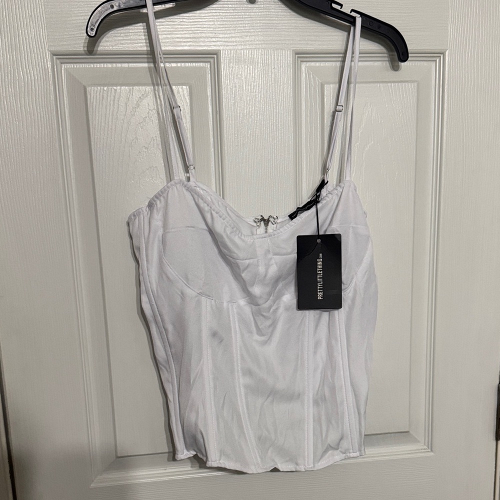 PrettyLittleThing White Camisole Top